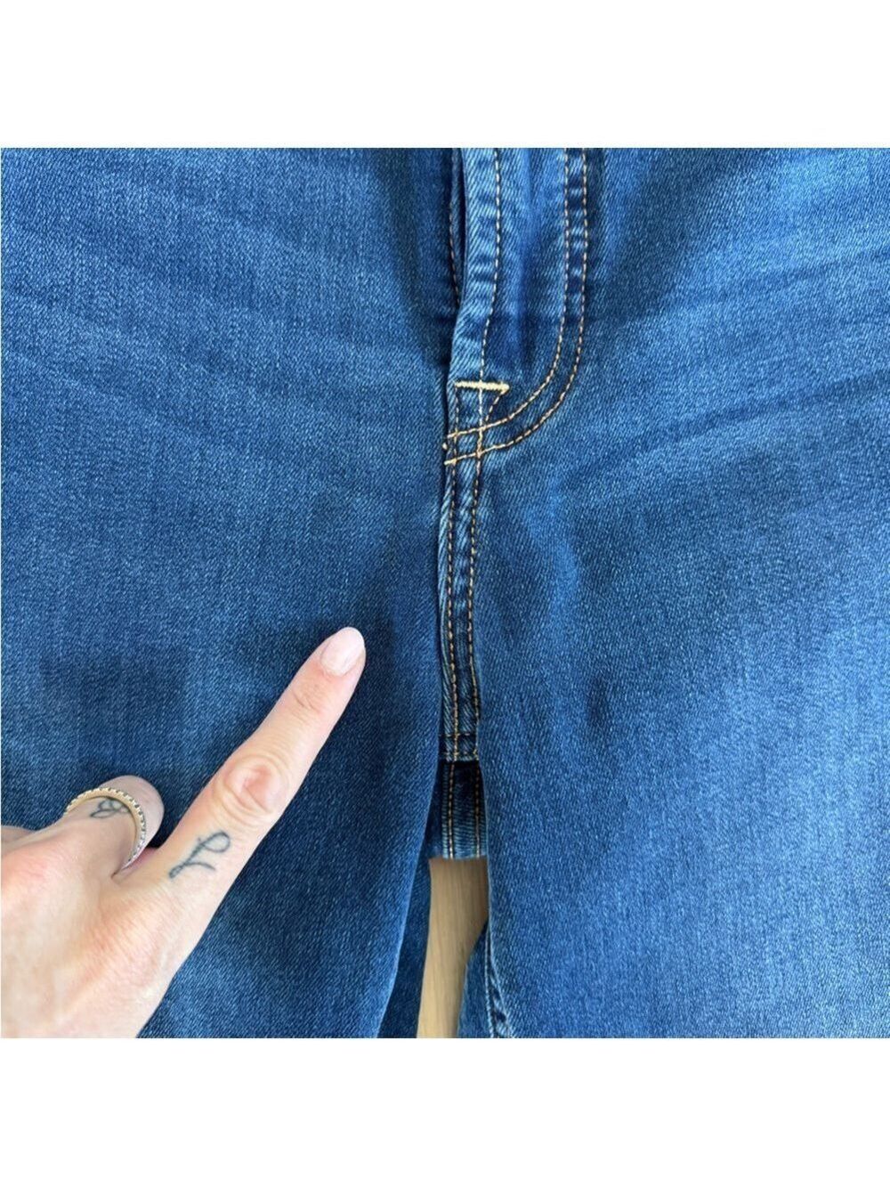 7 For All Mankind Jen7 HW Skinny Jeans Size 6 - Picture 5 of 8